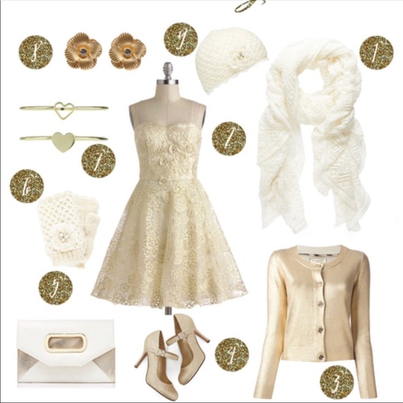 Chi Chi London Gold dress - Picture 3 of 3